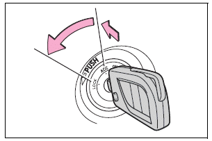 Toyota Corolla. Changing the engine switch positions