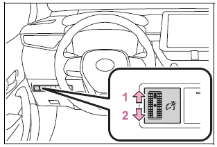 Toyota Corolla. Changing the instrument panel light brightness