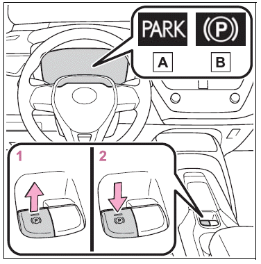 Toyota Corolla. Electric parking brake