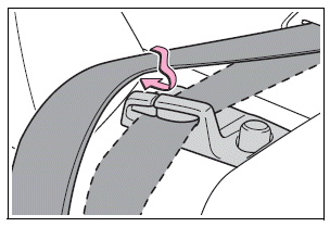 Toyota Corolla. Fastening and releasing the seat belt