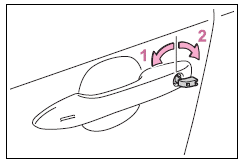 Toyota Corolla. If the electronic key does not operate properly