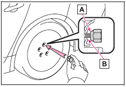 Toyota Corolla. Installing the spare tire