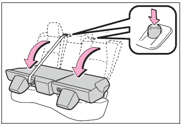 Toyota Corolla. Rear seats