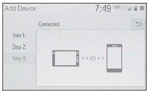 Toyota Corolla. Registering/Connecting a Bluetooth® device