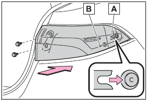 Toyota Corolla. Replacing light bulbs