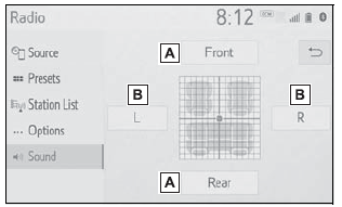 Toyota Corolla. Sound settings