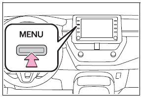 Toyota Corolla. Vehicle settings