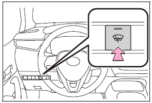 Toyota Corolla. Windshield wiper de-icer